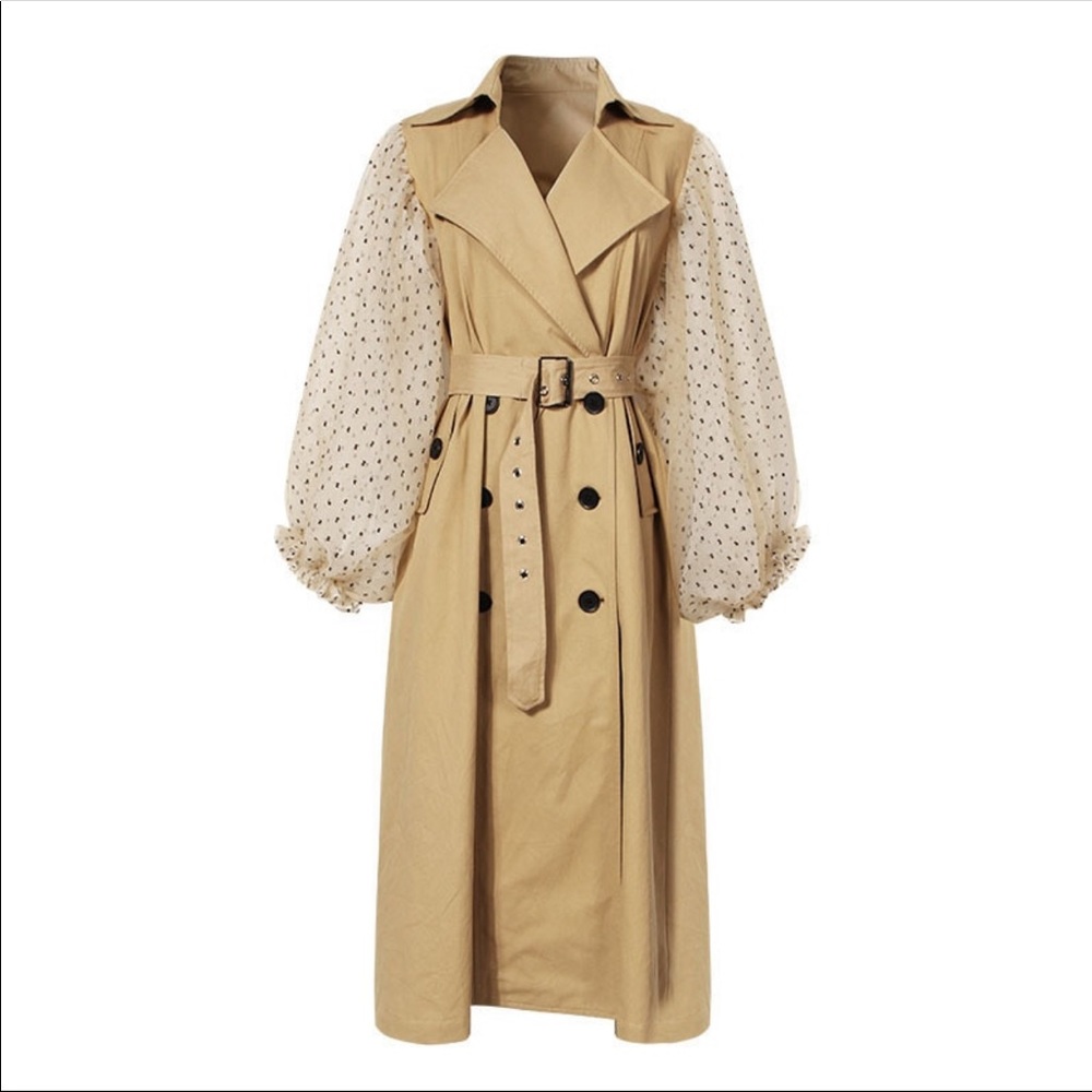 Balloon Sleeve Trench